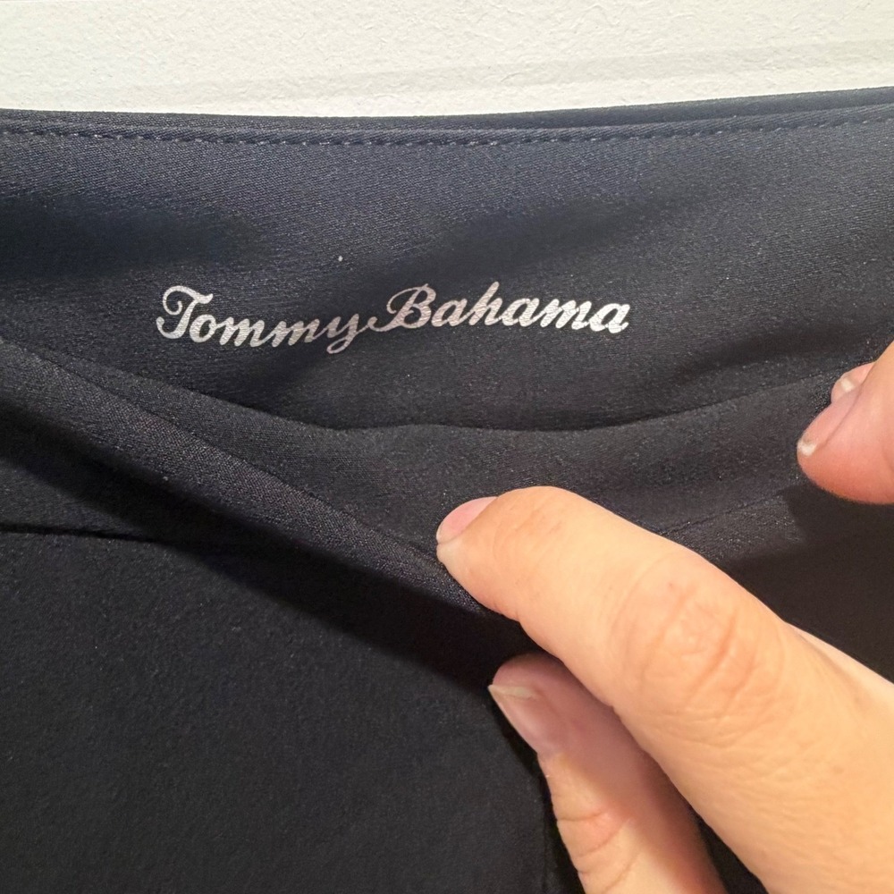 Tommy Bahama Womens Coastal City Pant IslandZone Stretch Black 4 - Picture 4 of 16